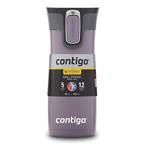 Contigo AUTOSEAL West Loop Vacuum-Insulated Stainless Steel Travel Mug with Easy-Clean Lid 20 oz Sake