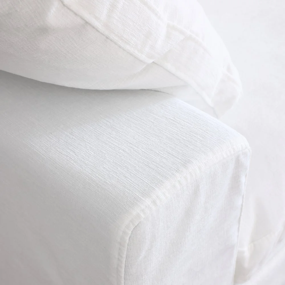 Cloud Modern Convertible Sectional Sofa Couch Classic 6-Piece Modular Sofa Includes 2 Ottomans White