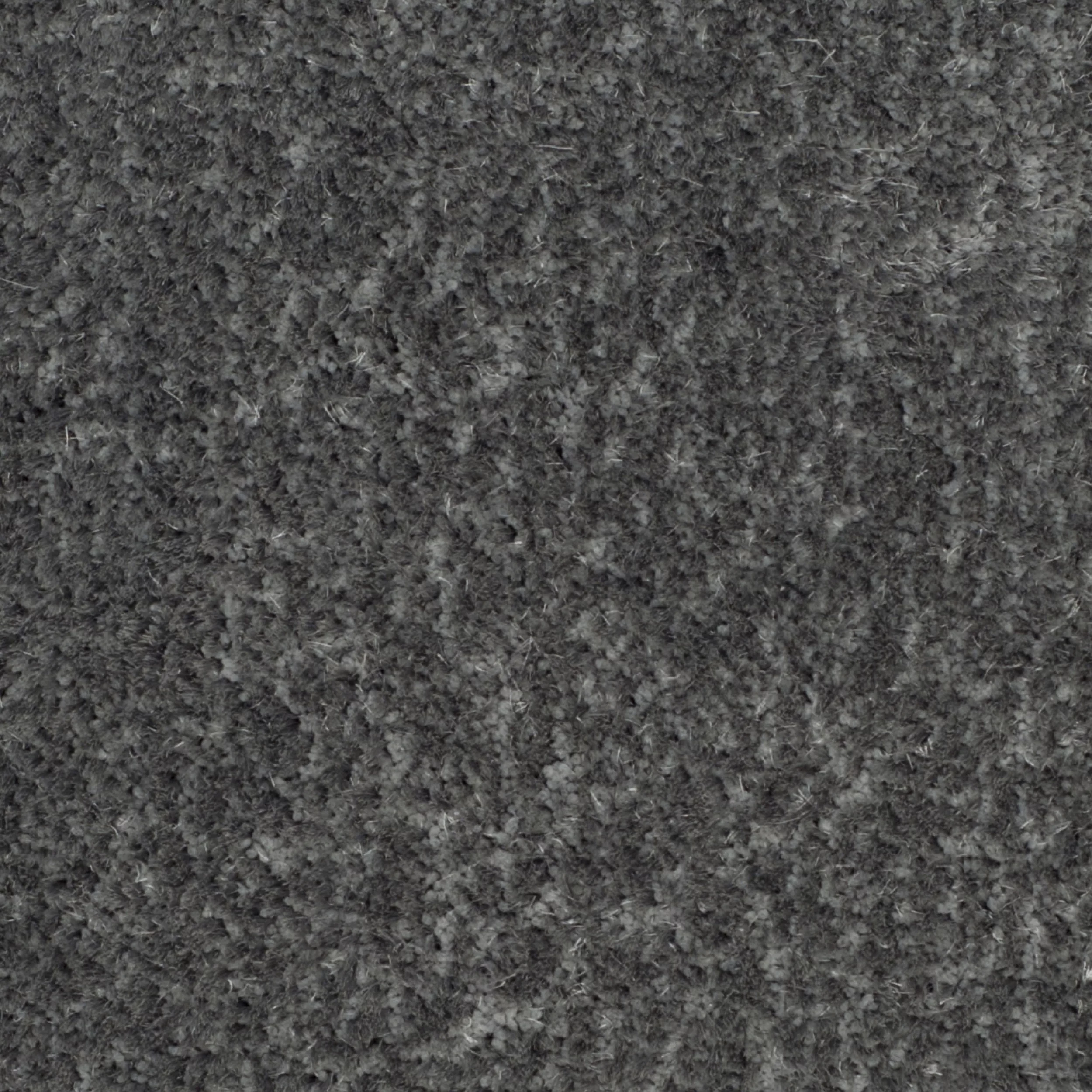 SAFAVIEH Luxe Paxton Solid Plush Polyester Shag Area Rug, Grey, 6' x 9'