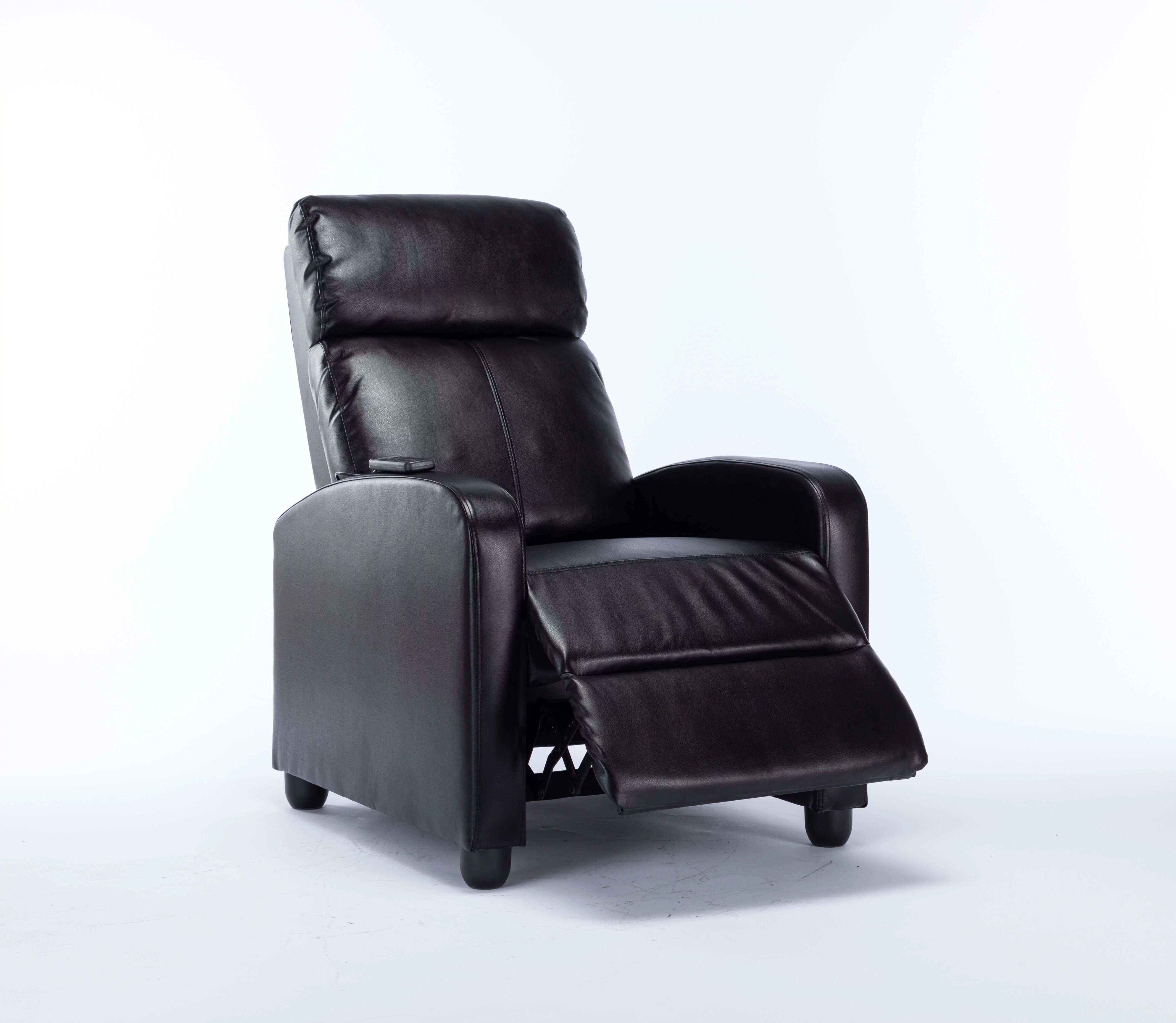 Ucloveria PU Leather Recliner for the Elderly with Massage Therapy and Heat, Small Sofa Suitable for Living Room& Bed Room