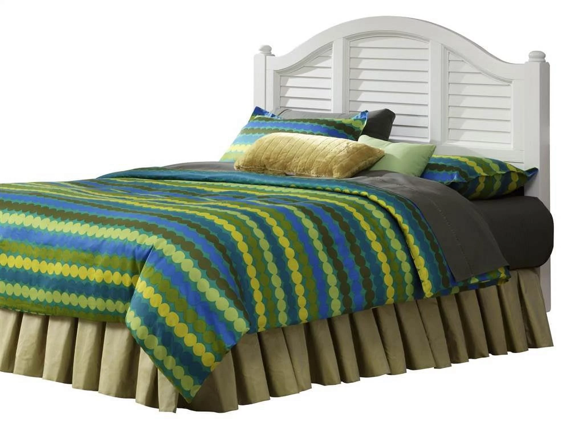 Homestyles Bermuda Wood Queen Headboard in Off White