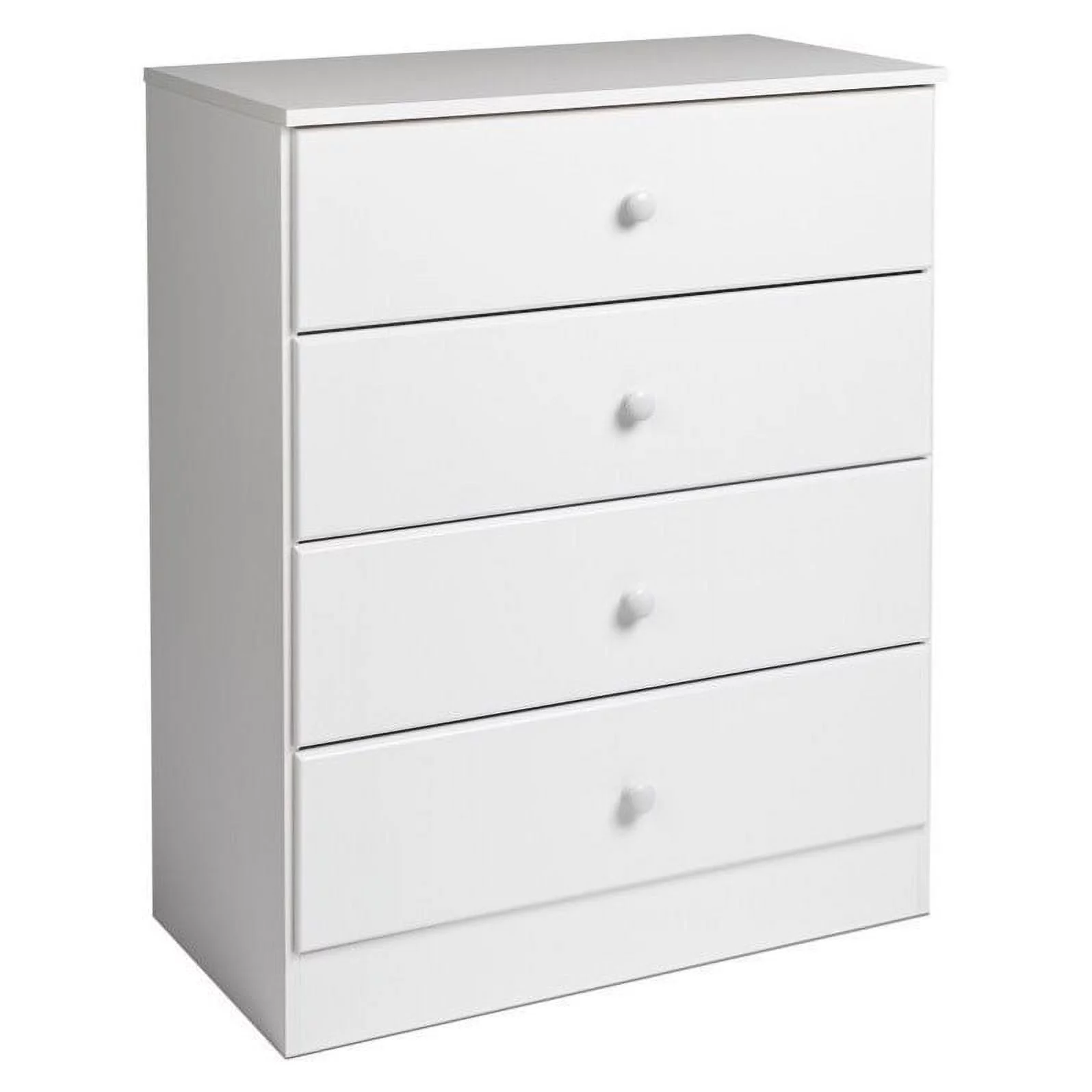 Home Square 4-Piece Set with 2 Nightstands 4-Drawer Chest & Double Dresser