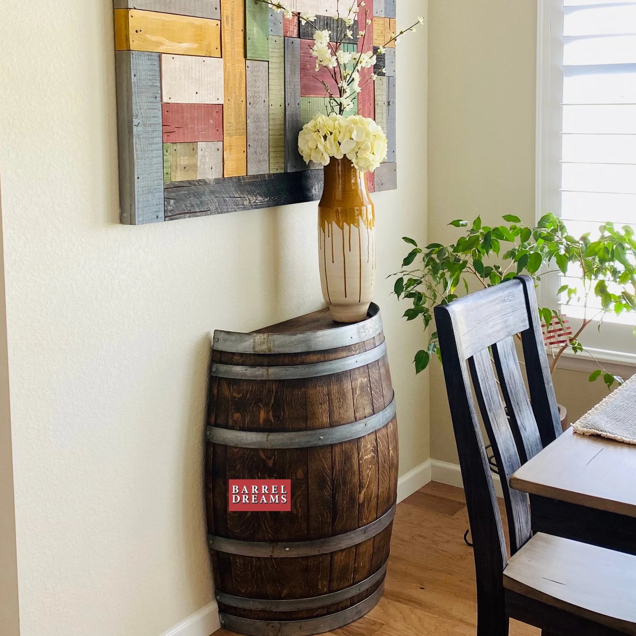 Long 1/2 Cut Wine Barrel
