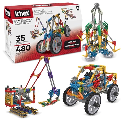 K'NEX - Adventure Wheels Building Set - 480 Pieces‚ STEM Building, Creative Construction Set‚ Ages 7+