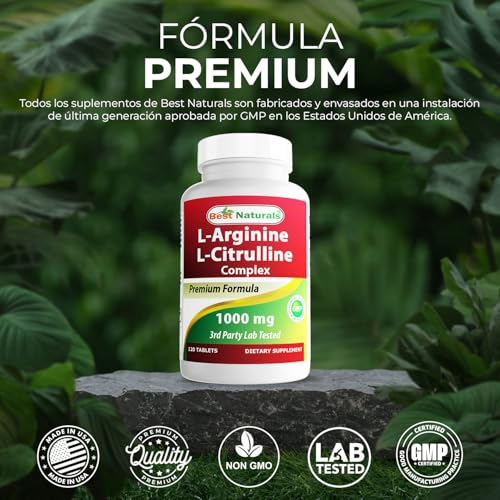 Best Naturals L-Arginine L-Citruline Complex Tablets, 250 Count