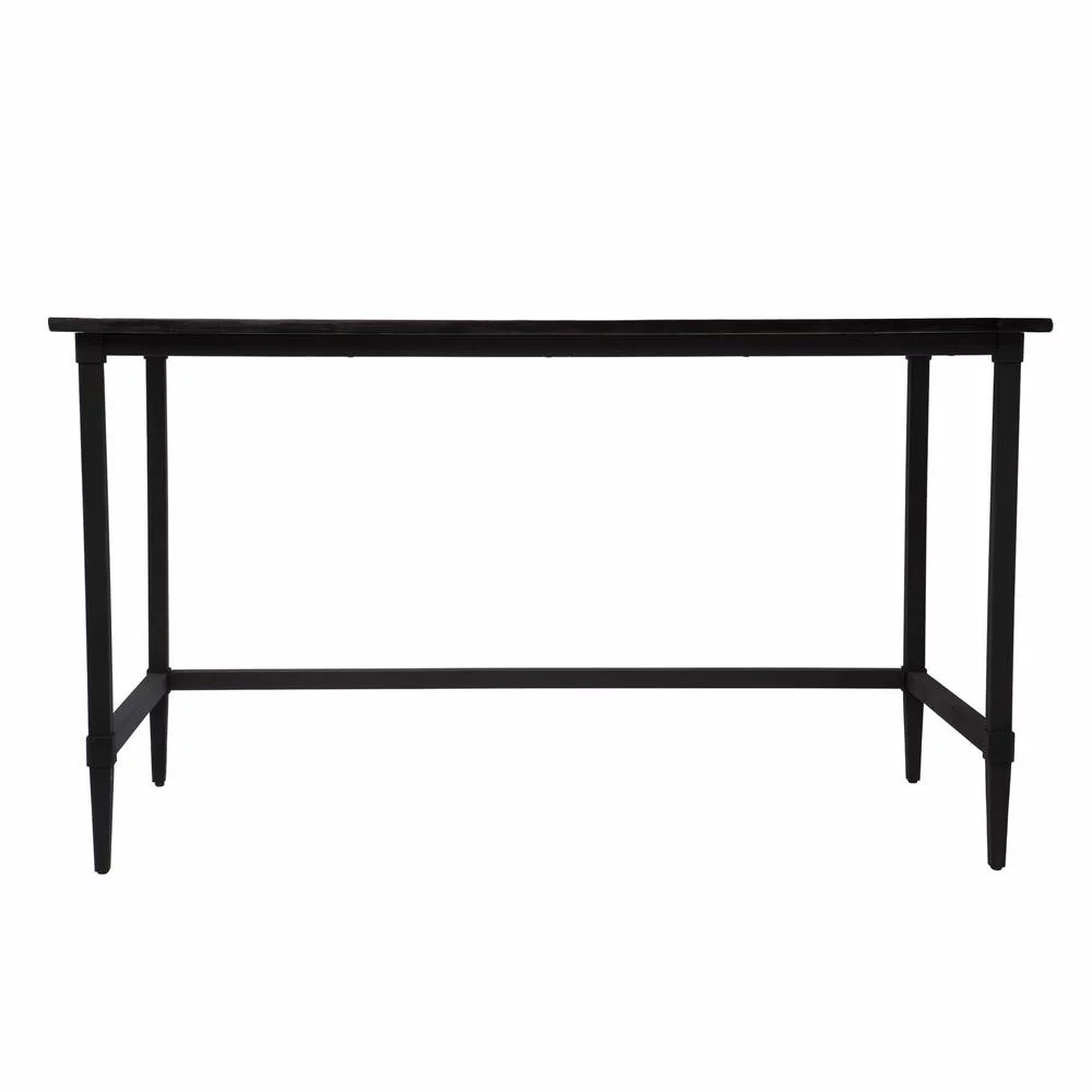 HomeRoots 402060 Natural Black Reclaimed Wood Desk