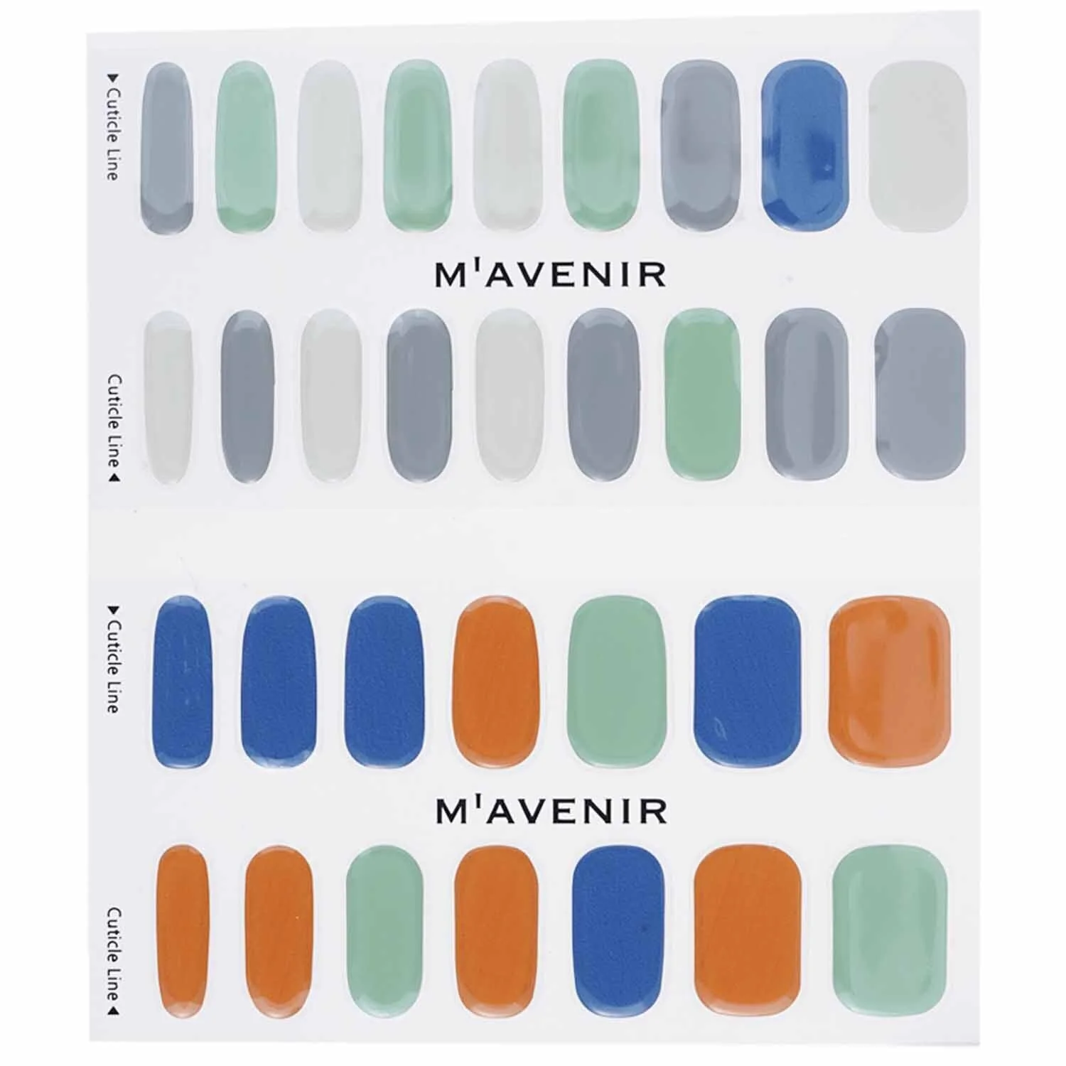 Mavenir Nail Sticker (Assorted Colour) - # Lollipops Nail  32pcs