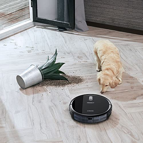 ECOVACS Winbot W1 Pro Window Cleaning Robot, Intelligent Cleaning with Dual Cross Water Spray Technology, Win SLAM 3.0 Path Planning, 2800Pa Suction Power, Edge Detection Technology, App Control,Grey