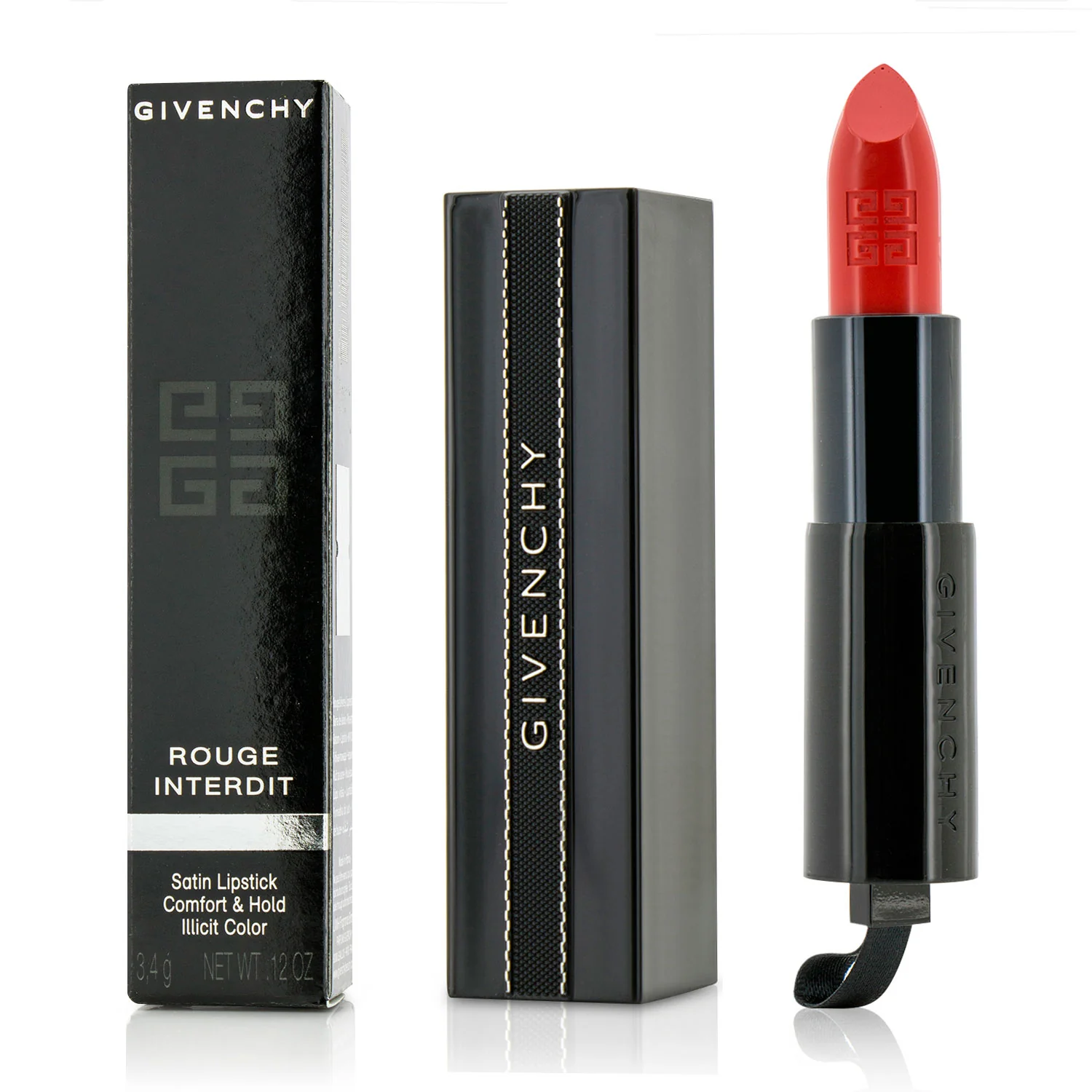 Givenchy Rouge Interdit Satin Lipstick - # 7 Purple Fiction  3.4g/0.12oz