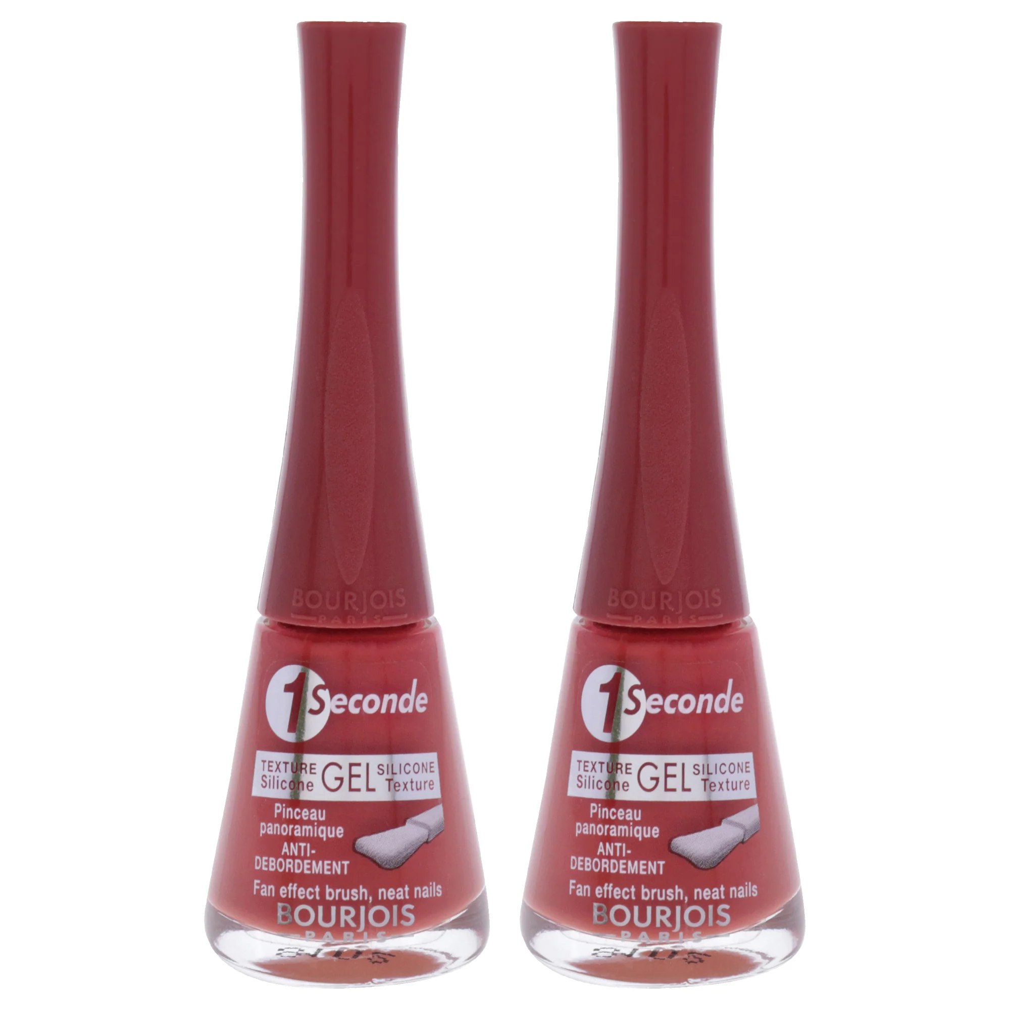 1 Seconde - 48 Nice Tomette You by Bourjois for Women - 0.3 oz Nail Polish - Pack of 2