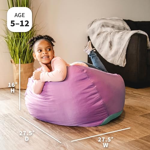 Big Joe Classic Bean Bag Chair, Sapphire Smartmax, Durable Polyester Nylon Blend, 2 feet Round