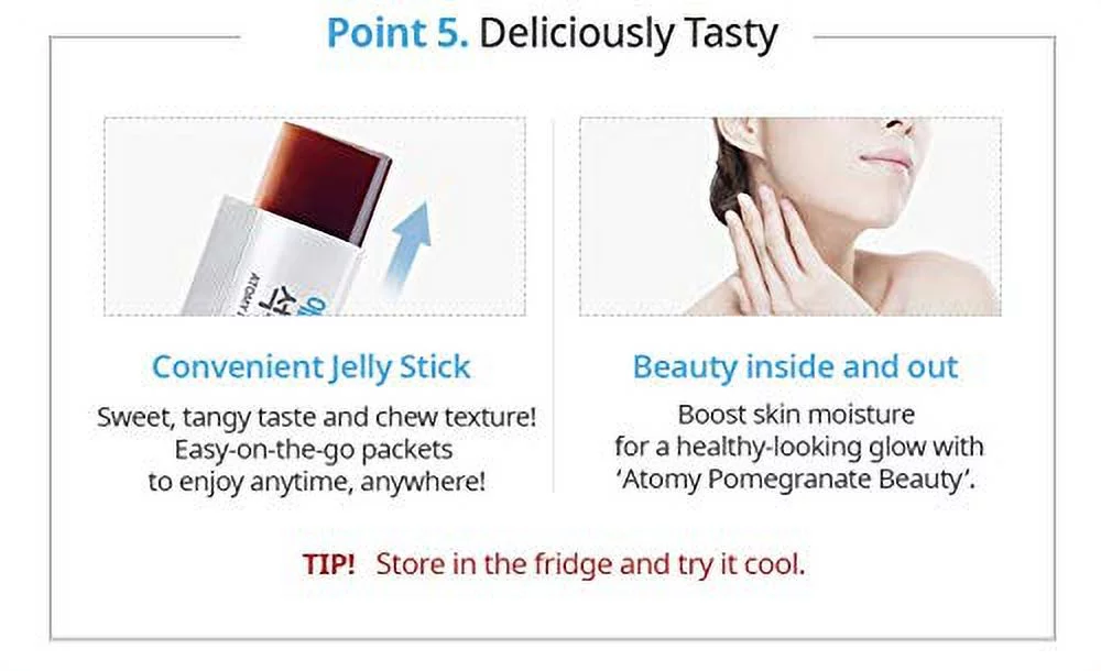 Atomy Pomegranate Beauty 900g (31.75 oz) 60 Jelly Sticks