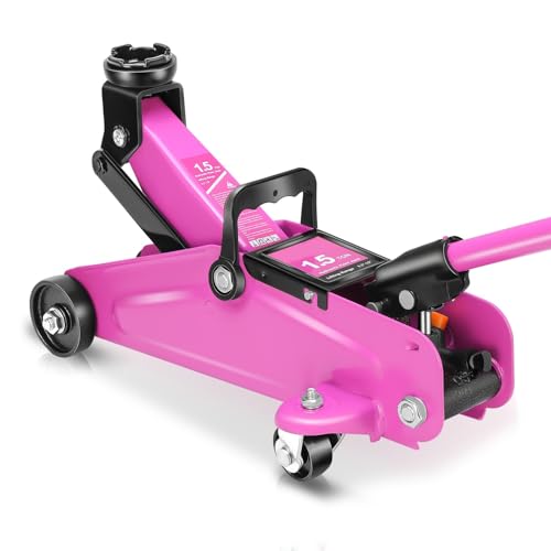 Auto Dynasty 2 Ton Floor Jack, Heavy Duty Steel Hydraulic Car Jack with Single Piston Quick Lift Pump, Hydraulic Racing Floor Jack, Lifting Range 5.1