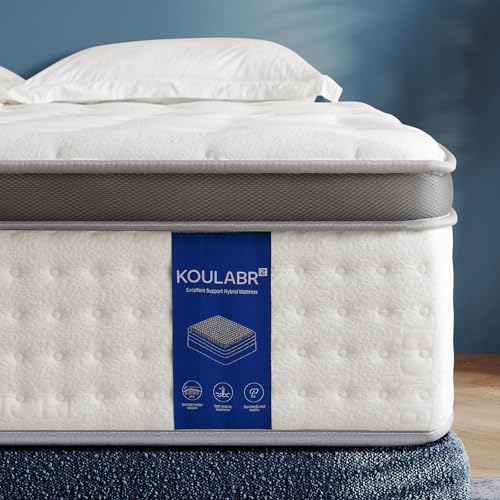 Quueen Size Mattress,14 Inch Queen Mattress in a Box,Superior Hybrid with Gel Memory Foam or Lumbar Support l,Maximum Support,Pressure Relief,Zoned Support Spring