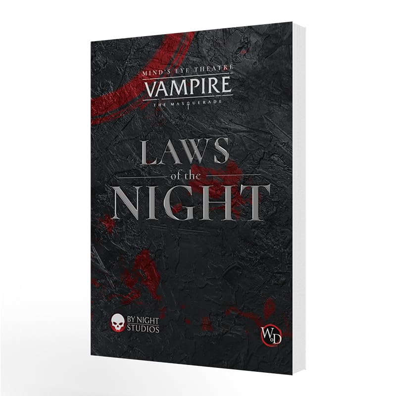 Renegade Game Studios: Vampire: The Masquerade Live Action Roleplaying Game - Laws of The Night - LARP - Softcover RPG Core Book, Ages 18+, 5+ Players