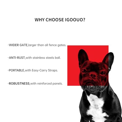 Dog Playpen Outdoor for Medium/Large Dogs 36'' High, Heavy Duty Dog Playpen with Rustproof and Sturdy Stakes, 3ft Dog Fence for RV Camping(12 Panels)