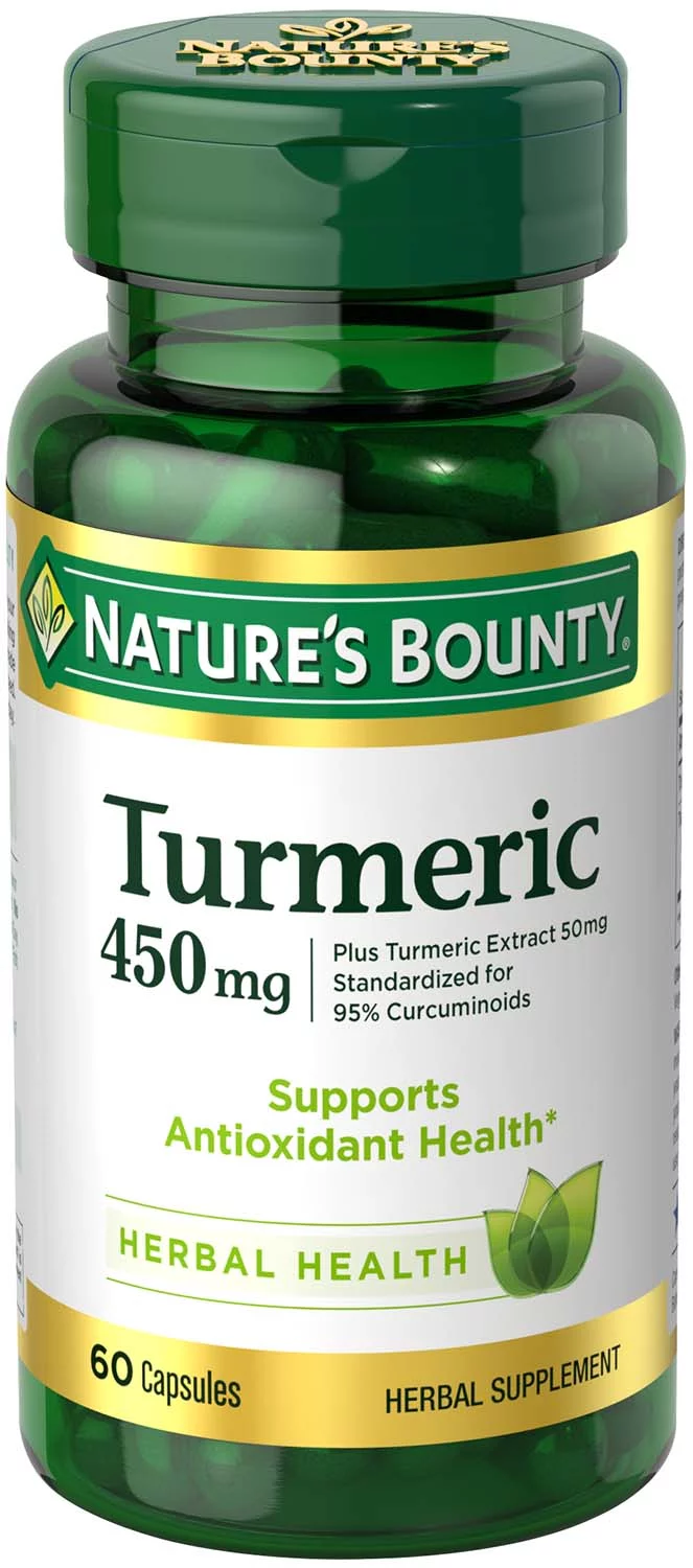 Nature's Bounty Turmeric Capsules 60 Capsules (Pack of 2)