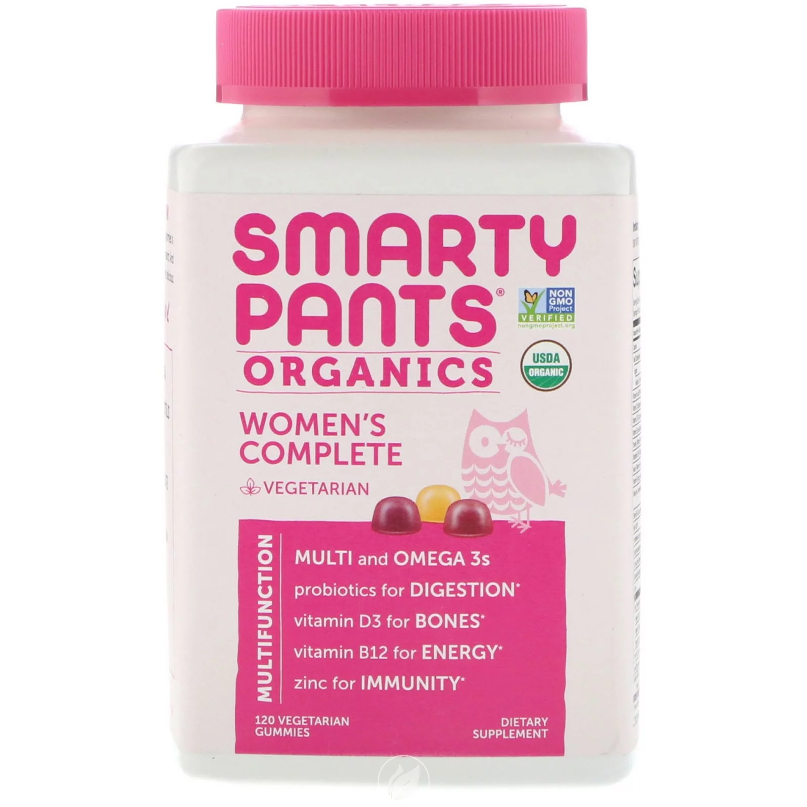 SmartyPants Organics, Women's Complete, 120 Vegetarian Gummies, Pack of 2