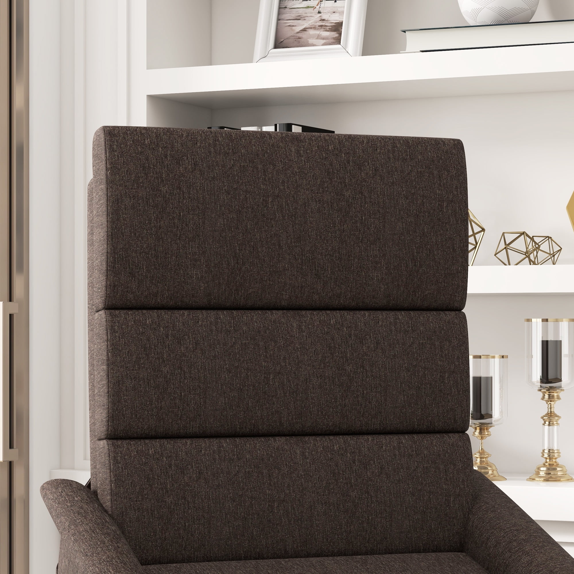 HOMCOM Power Lift Recliner Chair with Vibration Massage with Remote Control, Side Pockets, Brown