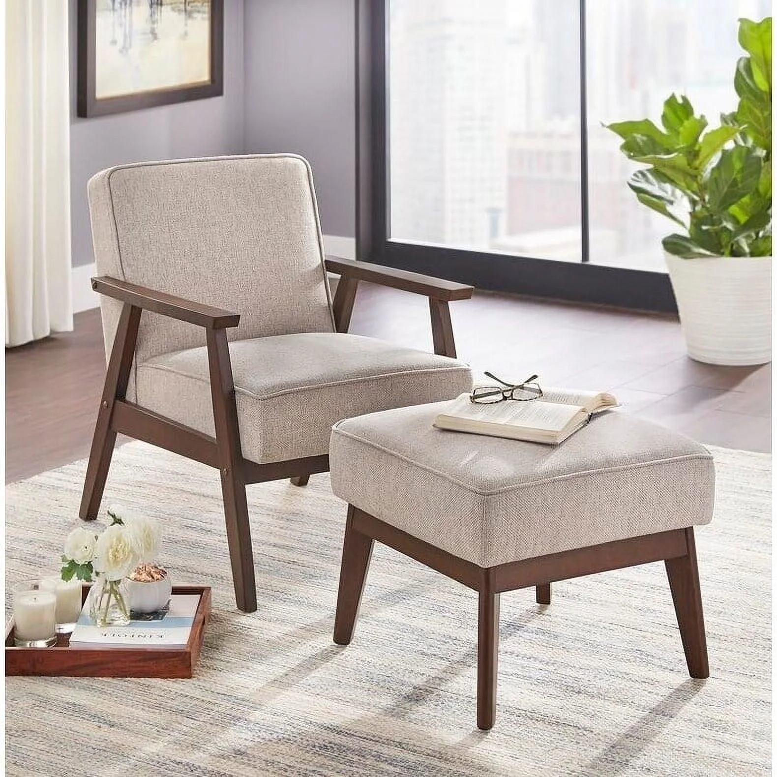 Simple Living  Sonia Living Room Set Blue