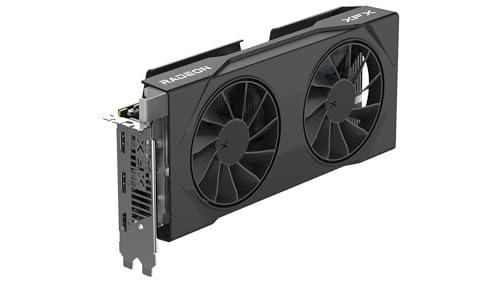 XFX Swift AMD Radeon RX 9060 XT OC White Gaming Edition with 8GB GDDR6 HDMI 2xDP, AMD RDNA 4 RX 9060XT RX-96TSW8GWQ