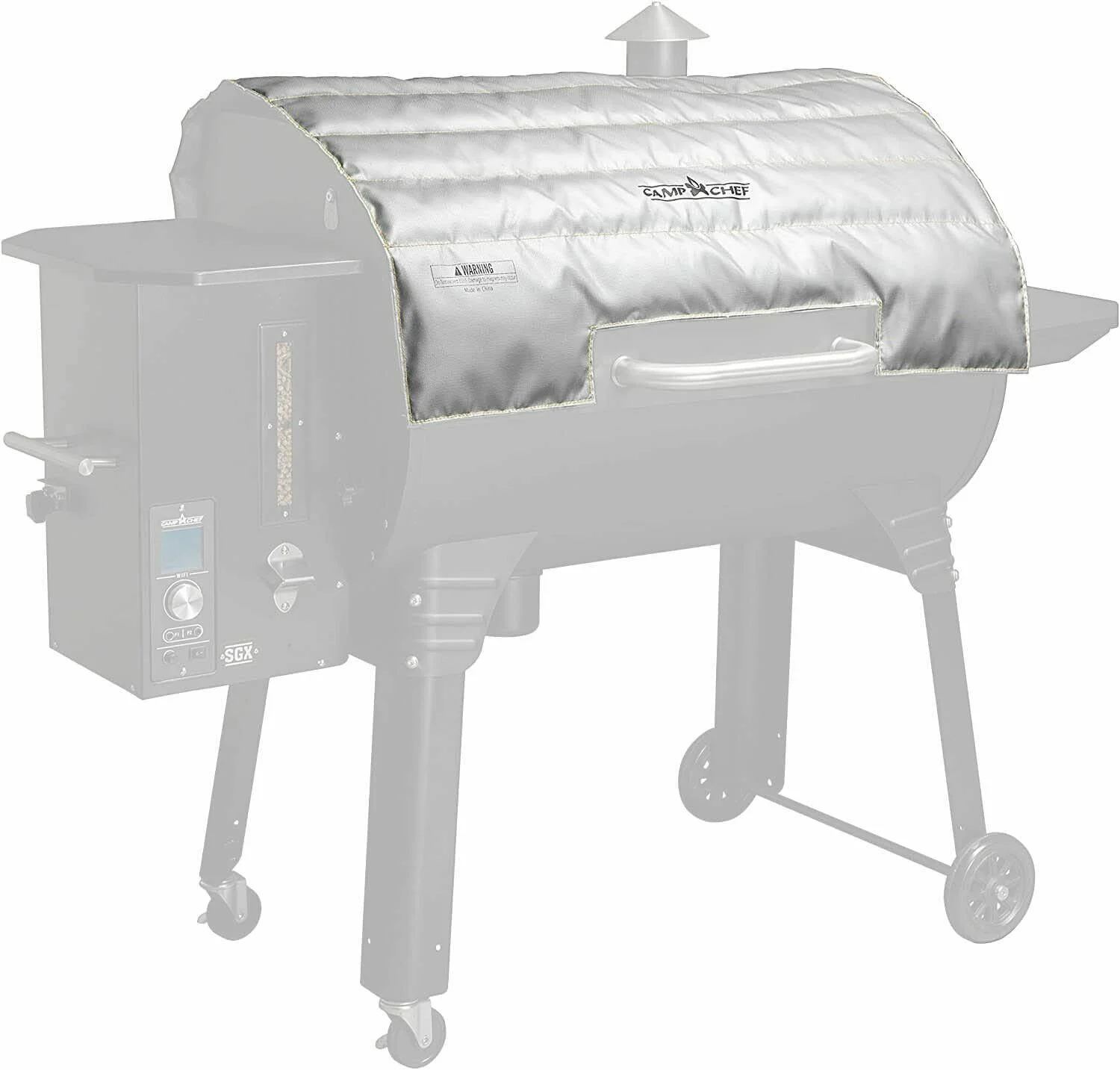 Camp Chef Pellet Grill Blanket, PG36BLKL, 36in Silver Color, Insulation for Cold Environments