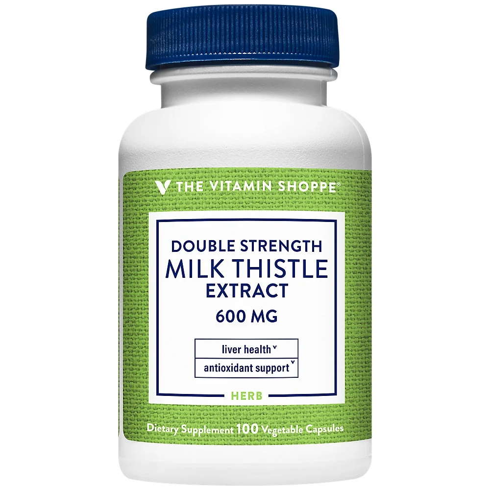 Double Strength Milk Thistle Extract ? Liver Health ? 600 MG (Vegetable 100 Capsules)