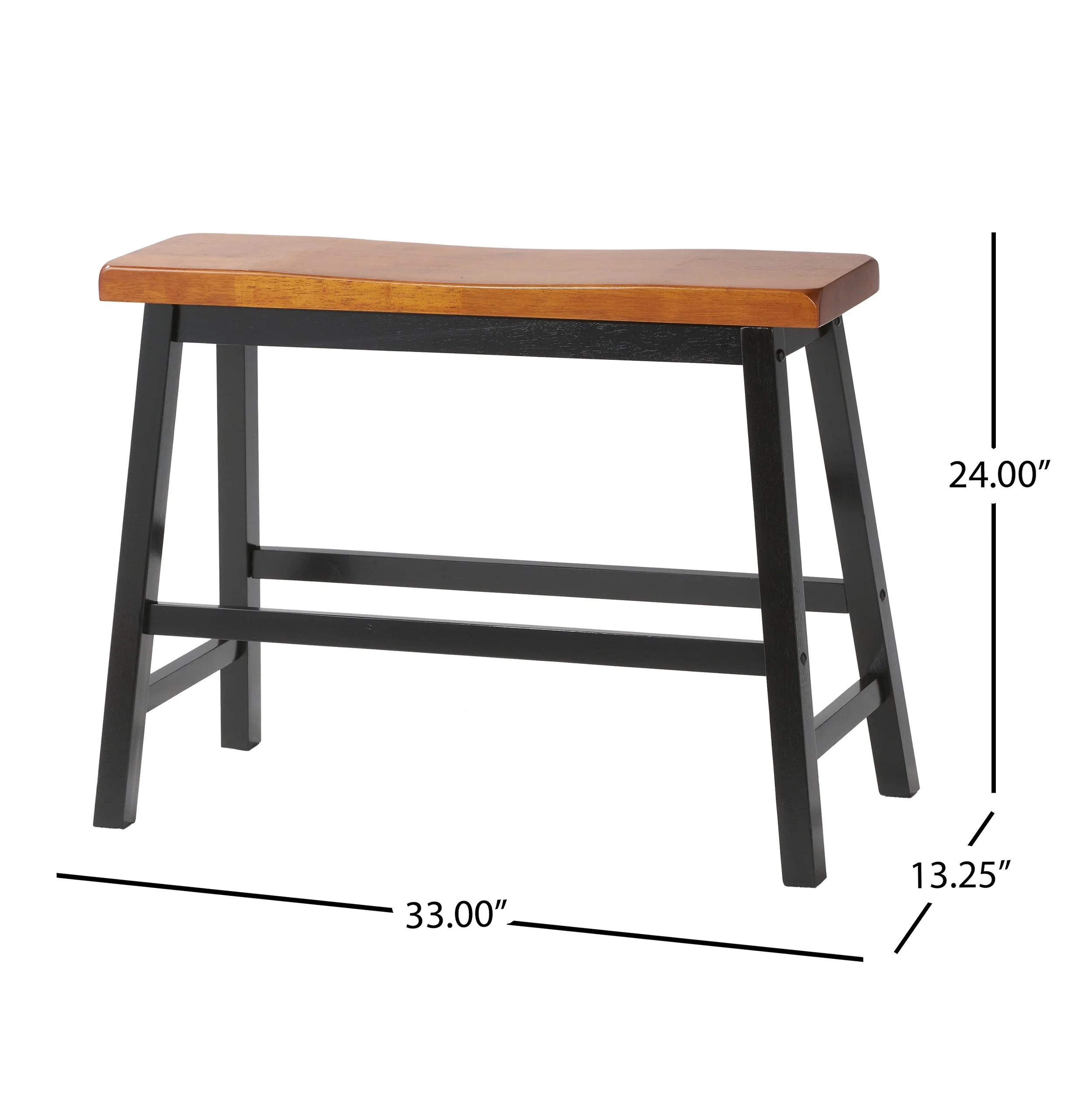 Noble House Parma 4 - Piece Black Wood Dining Set