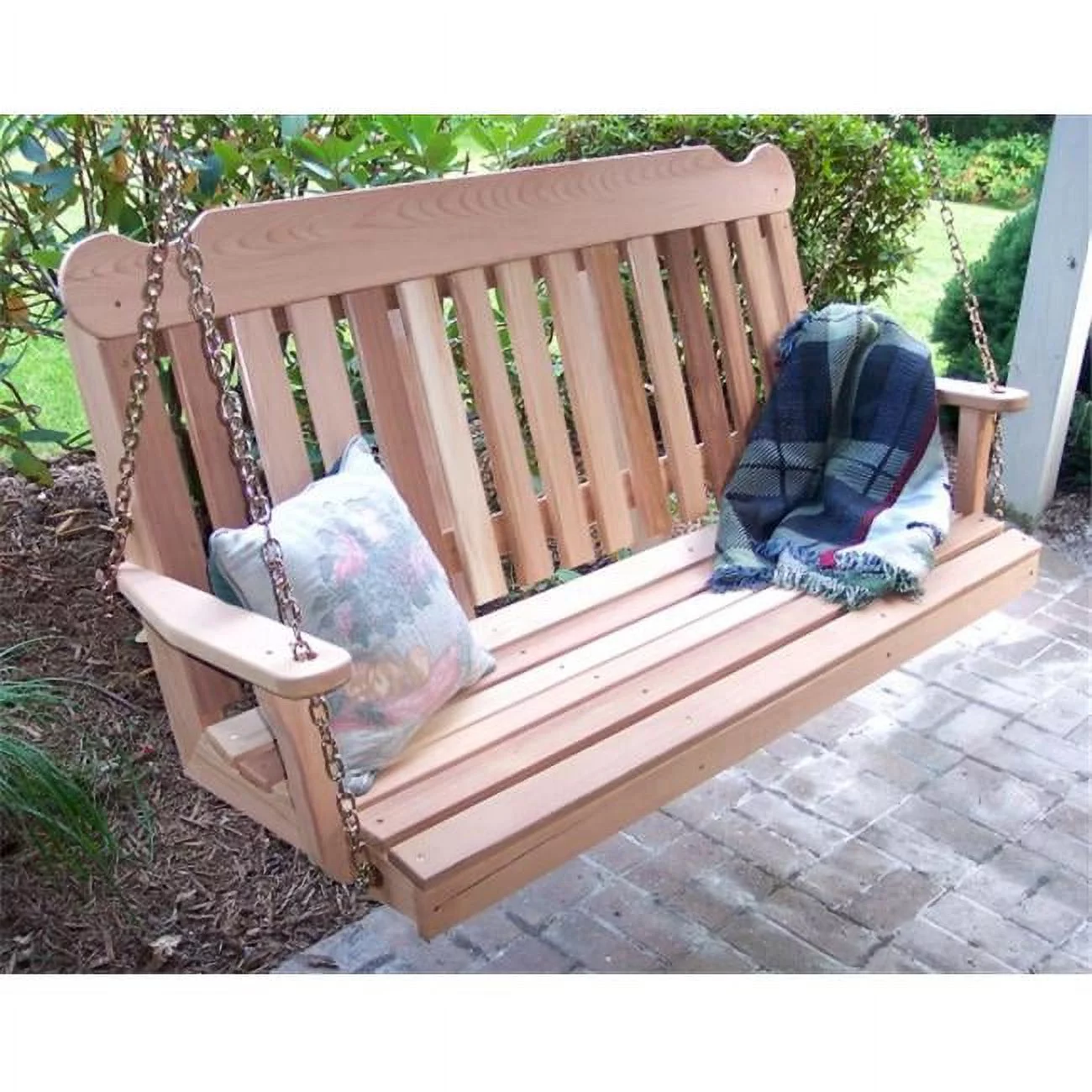 Creek Vine Designs WF5CSBSCVD 5 ft. Cedar Classic Porch Swing
