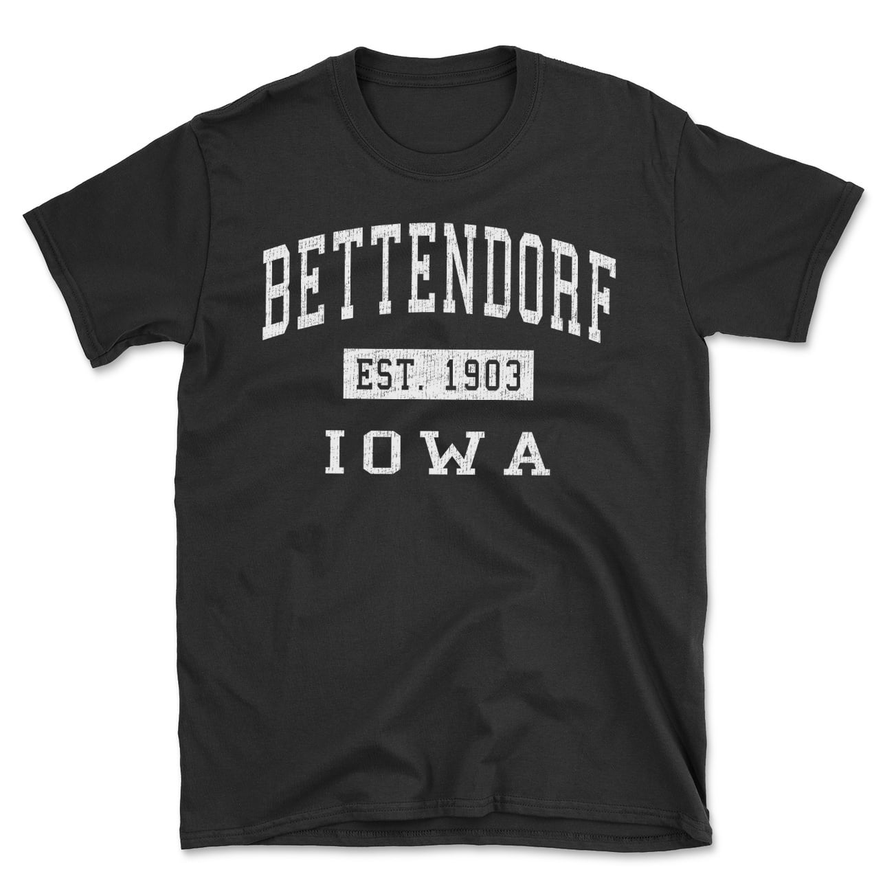 Bettendorf Iowa Classic Established Men's Cotton T-Shirt