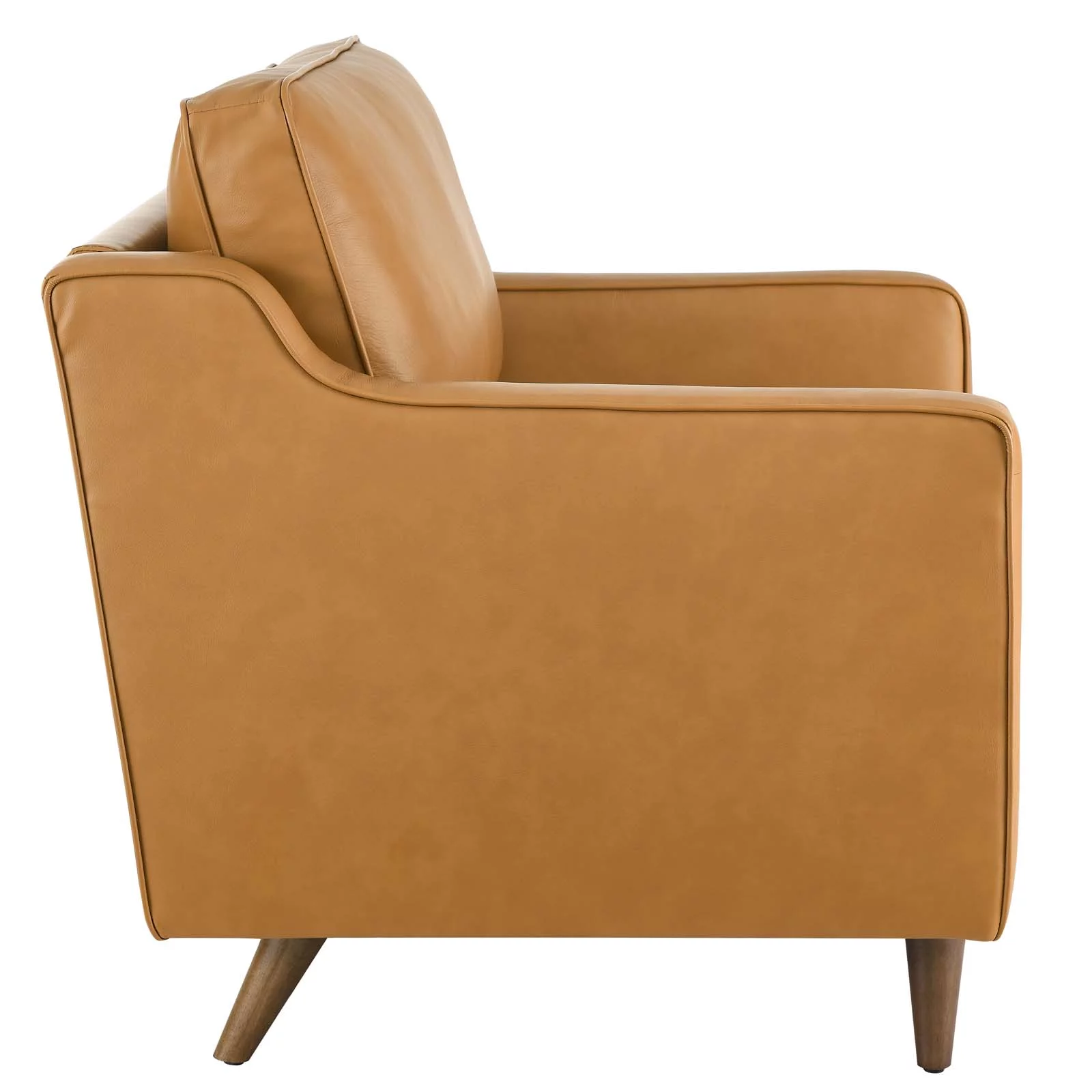 Modway Impart Genuine Leather Armchair in Tan