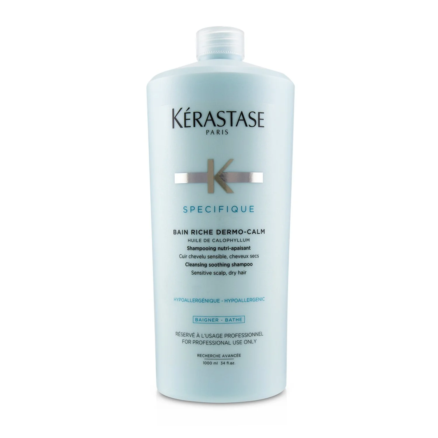 Kerastase Specifique Bain Riche Dermo-Calm Cleansing Soothing Shampoo (Sensitive Scalp, Dry Hair)  250ml/8.5oz
