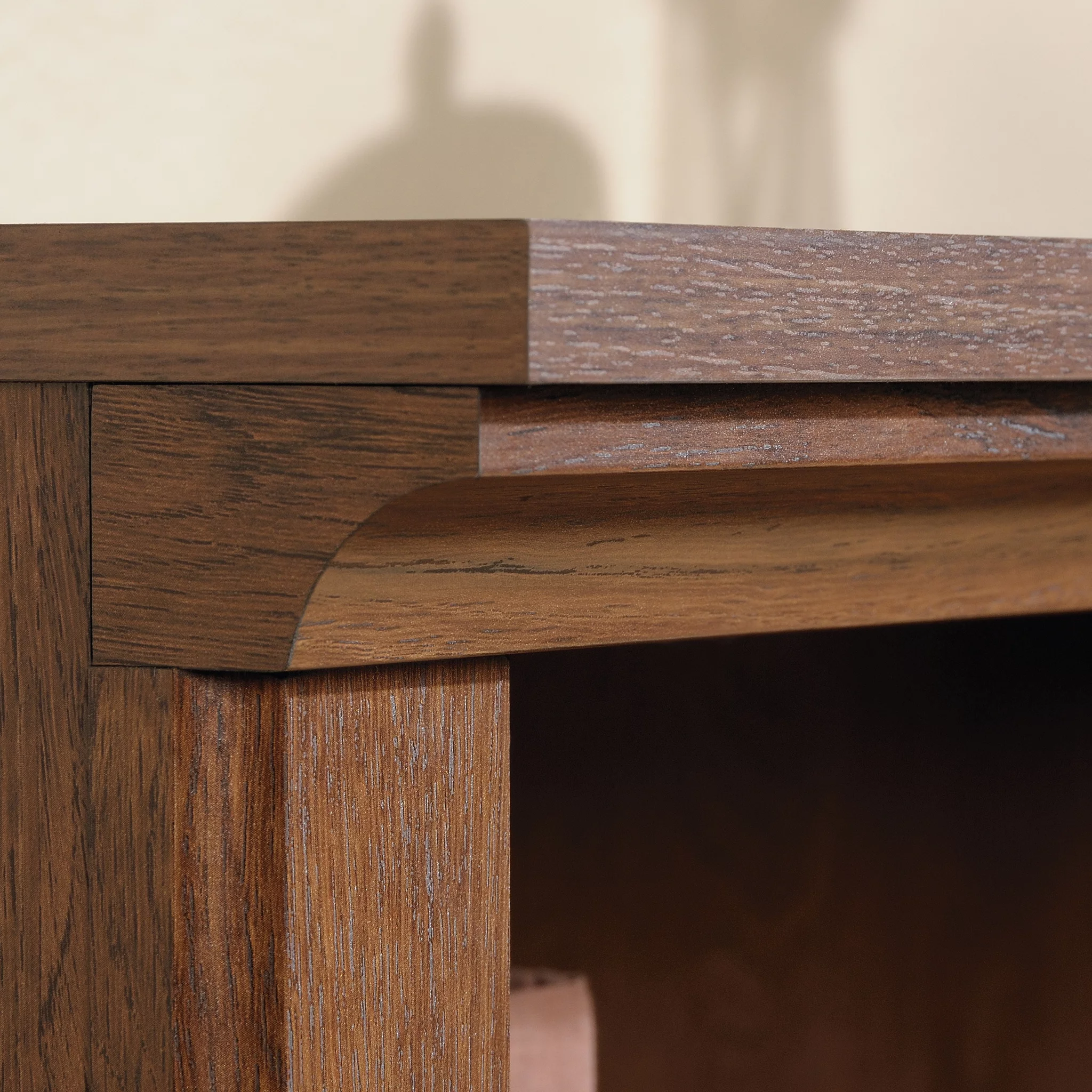 Sauder Select 2-Shelf Bookcase, Oiled Oak Finish