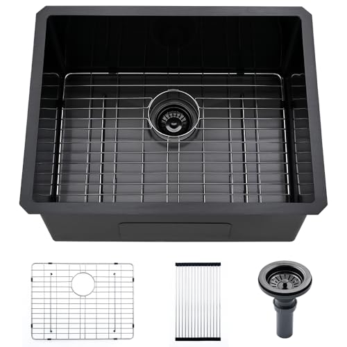 Stainless Steel Laundry Sink Undermount-VASOYO 23x18x13 Undermount Laundry Sink Stainless Steel Utility Sink 16 Gauge Single Bowl Laundry Room Sink Outdoor Sinks Deep Undermount Kitchen Sink