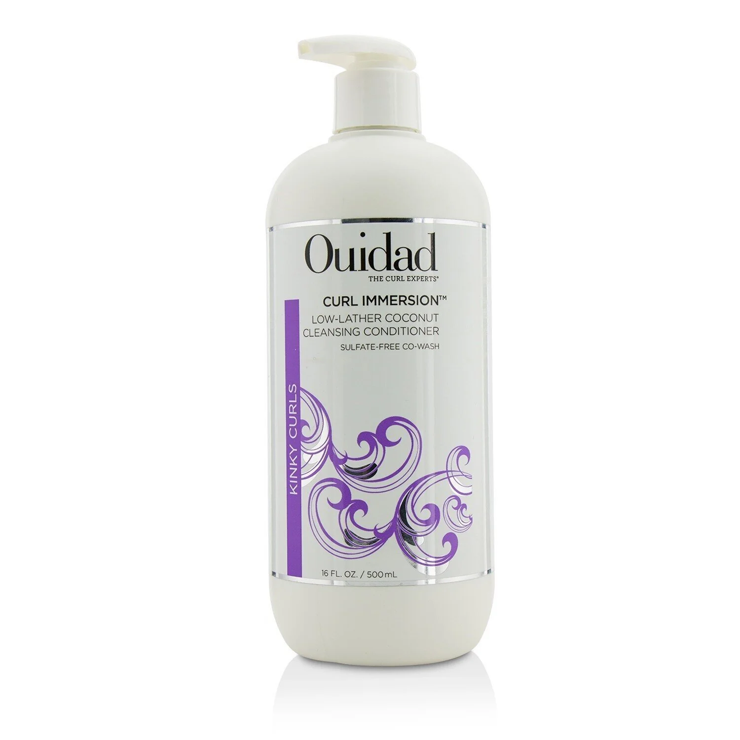 Ouidad Curl Immersion Low-Lather Coconut Cleansing Conditioner (Kinky Curls)  500ml/16oz
