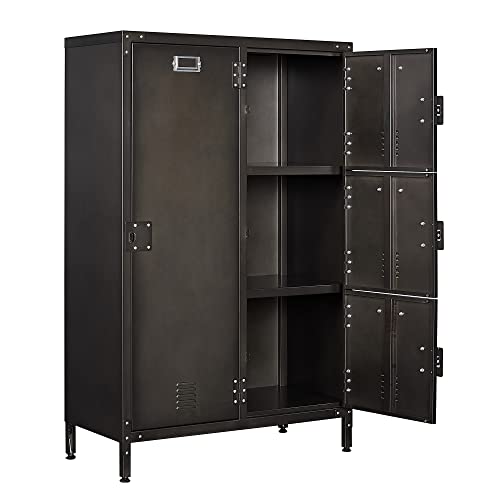 Metal Storage Cabinet, Storage Locker Employees Locker with 4 Doors, 55