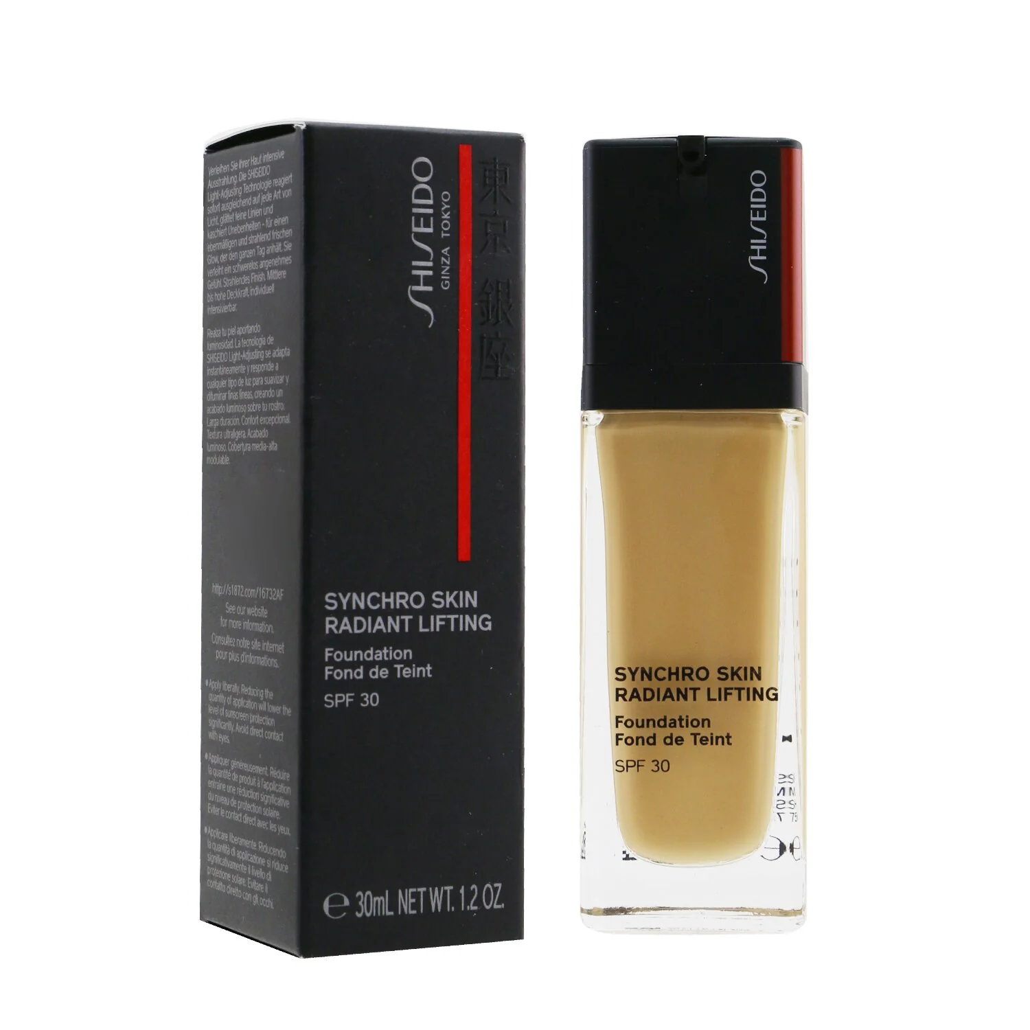 Shiseido Synchro Skin Radiant Lifting Foundation SPF 30 - # 360 Citrine  30ml/1.2oz