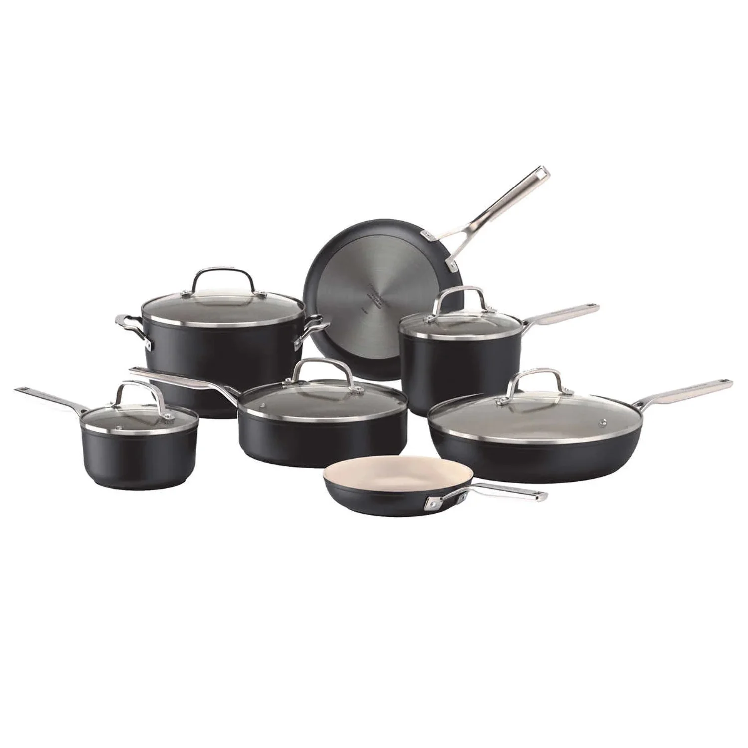 KitchenAid 12-piece Hard Anodized Ceramic Non-Stick Cookware Set