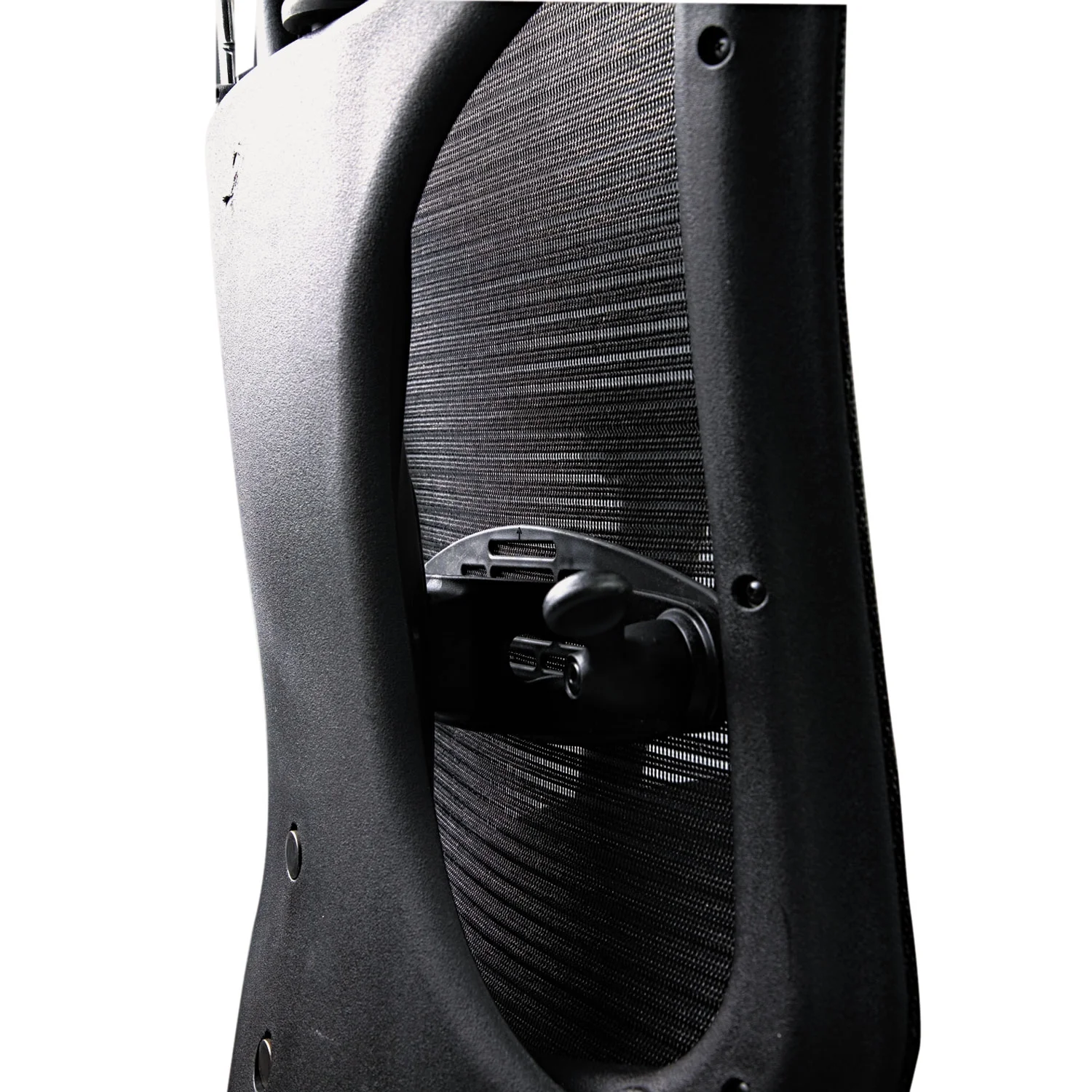 BALT Ergo Ex Executive Office Chair, Mesh Back/Upholstered Seat, Black/Chrome