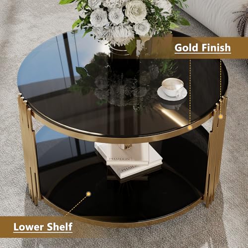 Modern 2 Piece Nesting Rattan Wood+ MDF Coffee Table Set in Natural