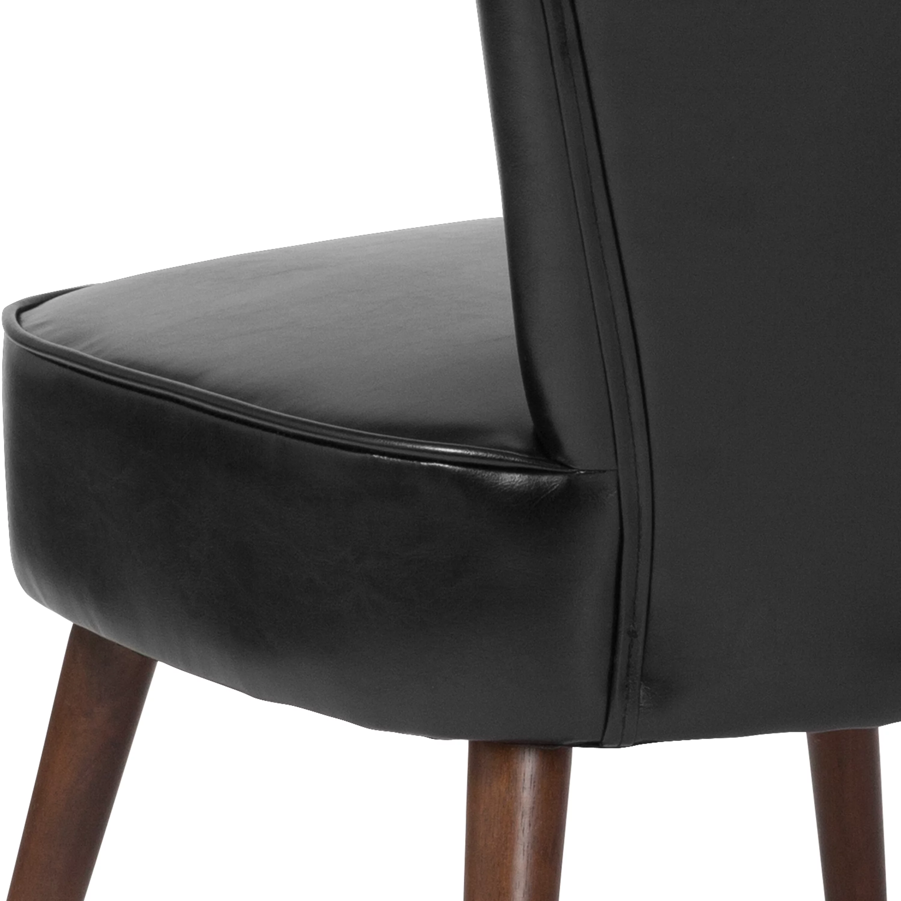 Flash Furniture 2 Pk. HERCULES Holloway Series Black LeatherSoft Retro Chair