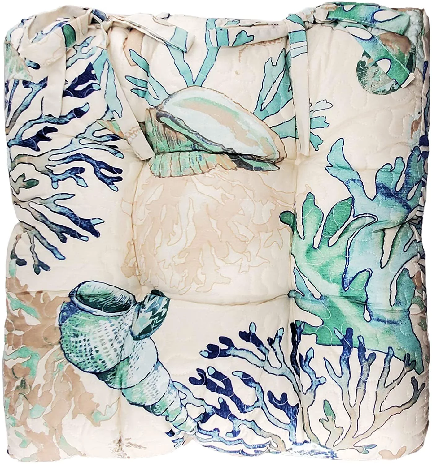 Barefoot Bungalow Atlantis Triple Layered Chair Pad, Set of 4