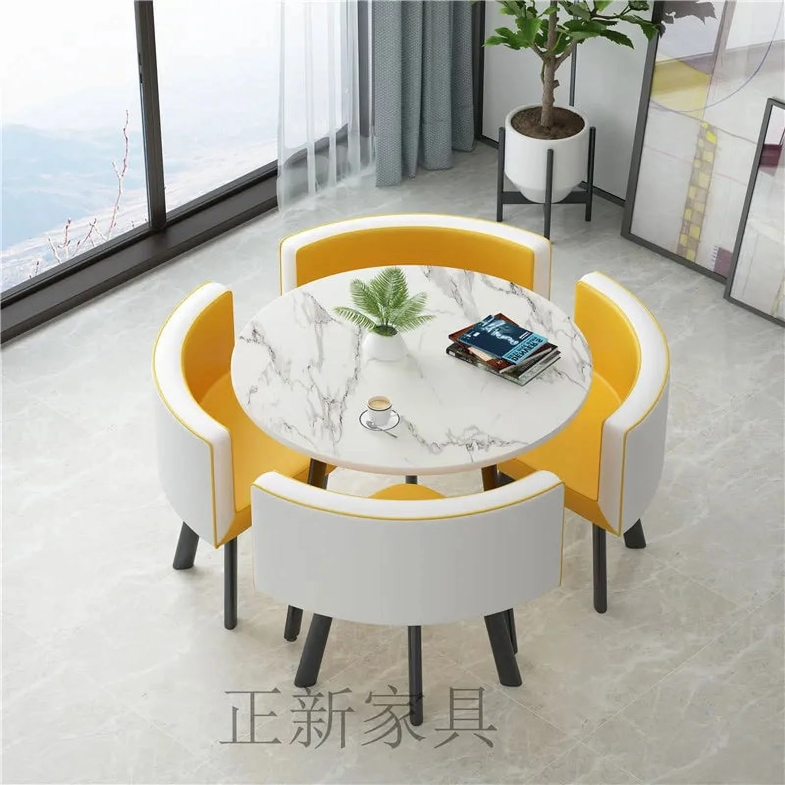 Center Set 4 Chairs Dining Tables Coffee Marble Kitchen Furniture Office Dinning Table Luxury Mesas De Jantar Furniture GPF11XP