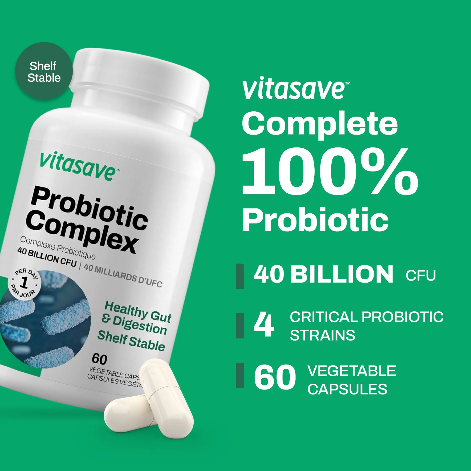 Vitasave Omega 3 Fish Oil Supplement, 3000mg Fish Oil, 120 Softgels