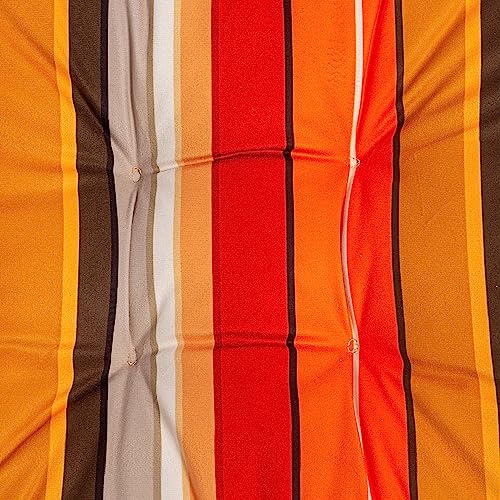 2-Pack Outdoor/Indoor Wicker Patio Seat Cushion Pad with Ties - Dining Chair Cushion, 17