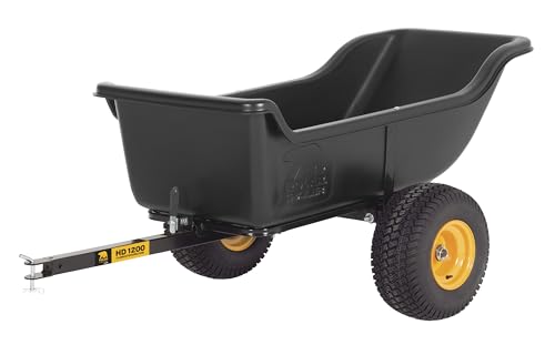 Polar TA1500 Tandem Axle Utility Trailer – 22 Cu. Ft. ATV/UTV Hauling Trailer with 1500 lb. Capacity – Rugged Rubber Wide Track Tires – Model 8262
