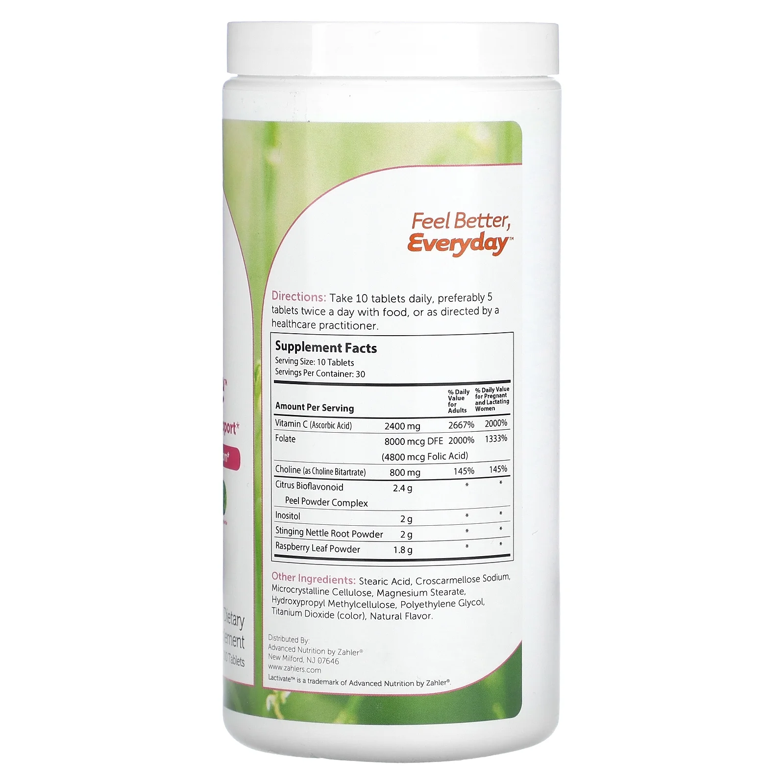 Lactivate. Advanced Lactation Support, 300 Tablets, Zahler