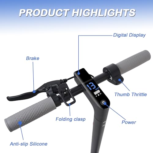 Electric Scooter, Powerful 350W Adult Electric Scooter, Up to 19Mph and 8.5