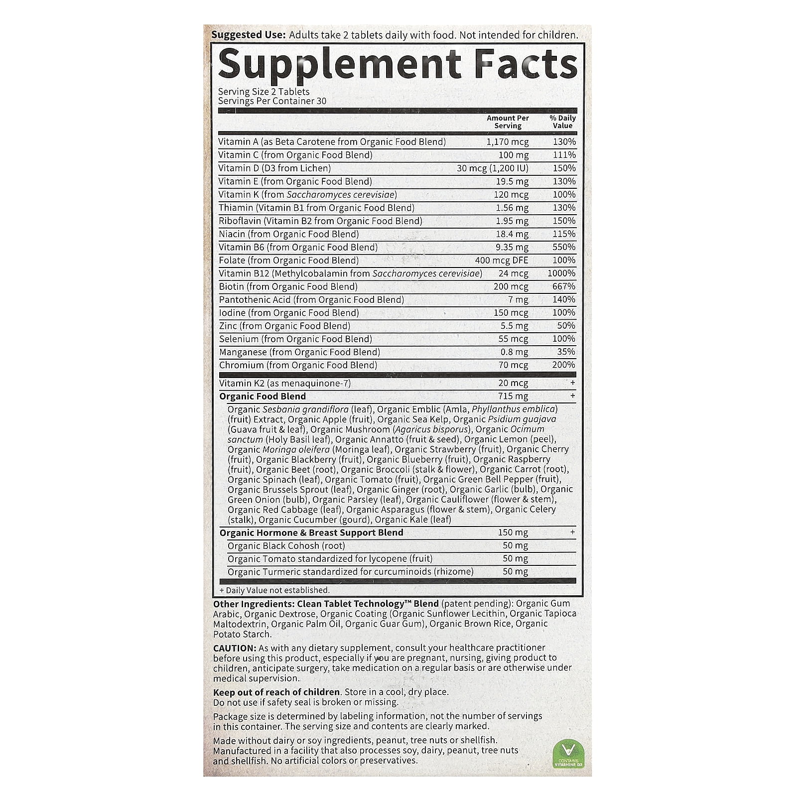 MyKind Organics, Women's Multi 40+, 60 Vegan Tablets, Garden of Life