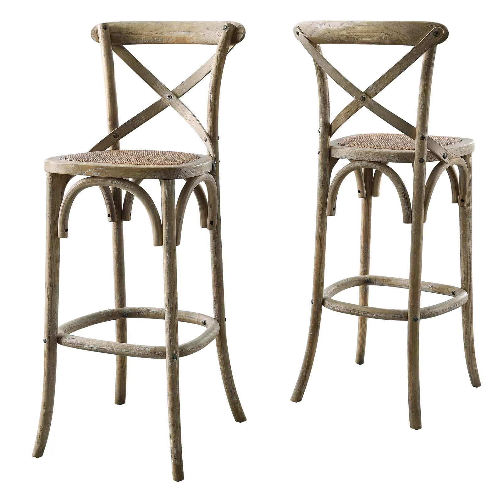 Modway Gear Bar Stool in Gray